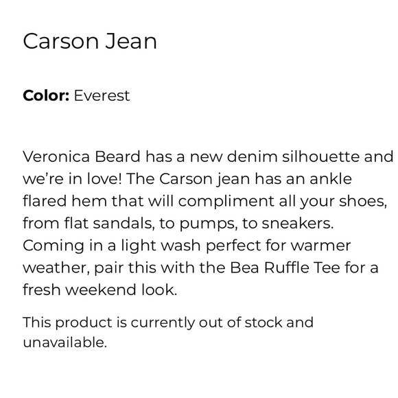 Veronica Beard Carson High Rise - Picture 2 of 8